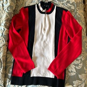 NWT Tommy Hilfiger Half Zip Sweater Top Size S